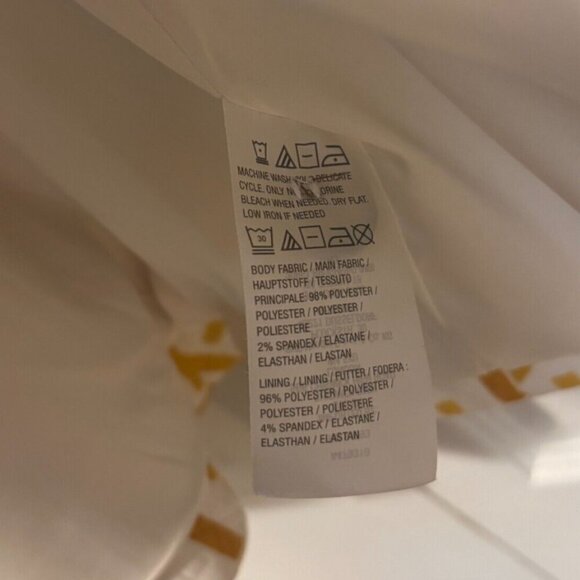 Dennis Basso Womens Jacquard Knit Button-Front Quilted Jacket - Gold/White (22W) - Picture 7 of 7